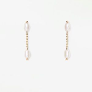 Wwake Single Pearl Shower Earring
